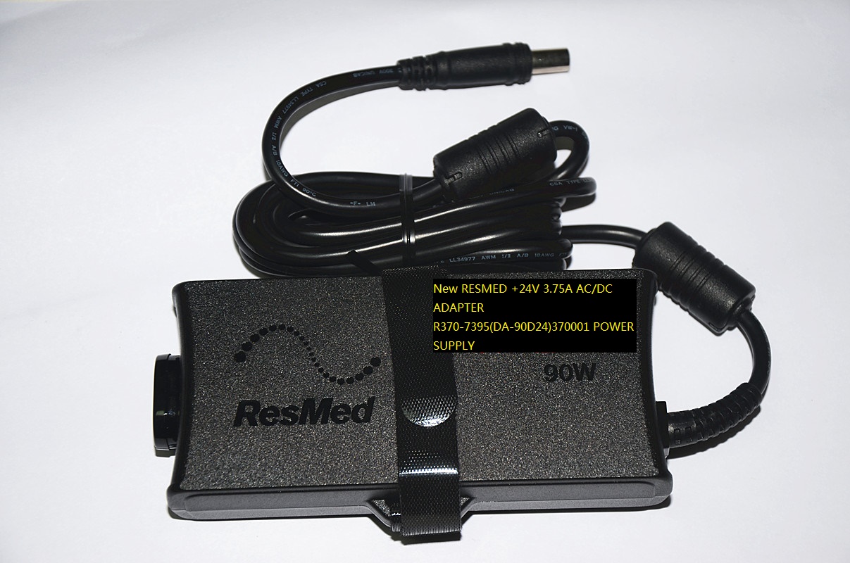 New RESMED +24V 3.75A AC/DC ADAPTER R370-7395(DA-90D24)370001 POWER SUPPLY - Click Image to Close